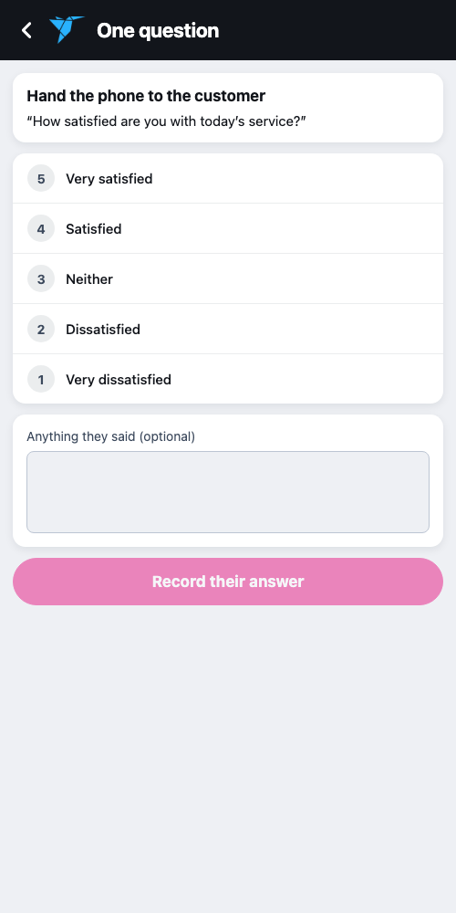 Ask the one question